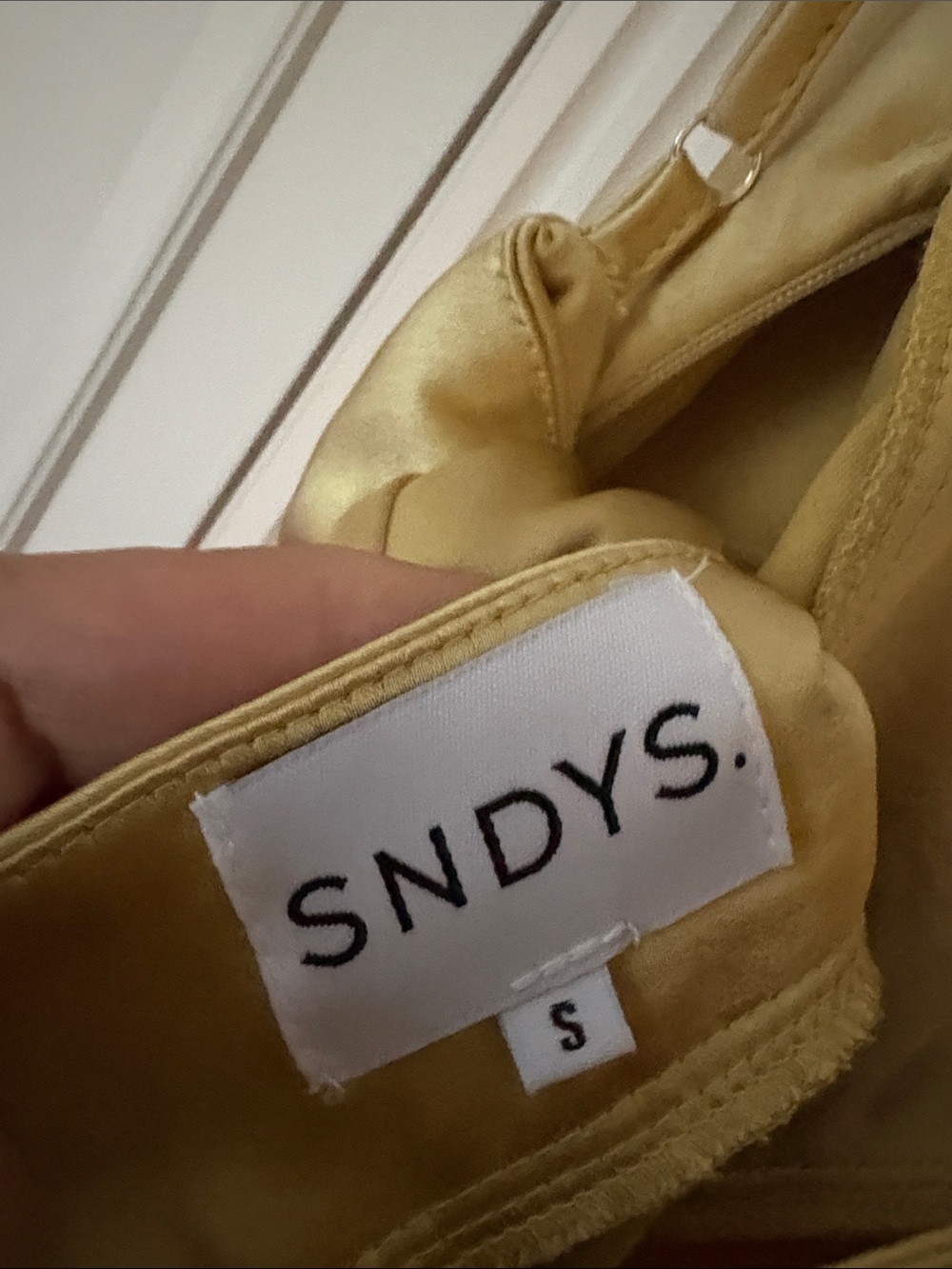 REVOLVE Gold Satin Halter Dress
Brand SNDYS - Picture 5 of 7